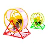 Happyyami 2St Laufrad für Haustiere Spielzeug für Hamster Laufrad Hamster-Sportspielzeug Rattenrad nager Spielzeug kleintierspielzeug Laufrad für kleine Haustiere Laufrad für Hamster