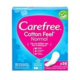 Carefree Slipeinlagen Cotton Feel Normal mit Frischeduft, 100% atmungsaktiv, verleihen ein Gefühl von Komfort, Trockenheit und Frische, Größe Normal, (56 Stück)