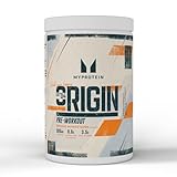 Myprotein Alpha Pre-Workout Pulver mit Beta Alanin und Koffein - Orange und Mango - 600g