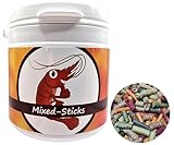 Schmitt Aquaristik Futter-Sticks Super-Mix / 120g Futter Sticks gemischt / 12 Sorten / für Garnelen, Krebse, Welse und Schnecken