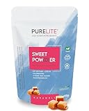 PURELITE Sweet Powder karamell, vegan, 1:1 Zuckerersatz 450g, kalorienfreies Süßungsmittel, Erythrit und Stevia, natürliche Zuckeralternative, keine Kalorien, zuckerfrei