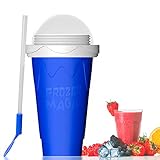 Slush Becher Magic Quick Frozen Smoothie Becher, Safe Slush Maschine für Zuhause und Kinder, Frozen Slushy Cup, Gefrierbecher für Smoothies, Slushy Becher Kühlende und Gefrorene Slush eismaschine