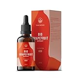 Grapefruitkernextrakt Bio Tropfen - 1440 mg Bio Flavonoide / 100ml hochdosiert - Grapefruit aus biologischem Anbau - Vegan - Natürlich & ohne Zusätze - Aus deutscher Produktion - TRUE NATURE