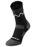 VAUDE Unisex Bike Socks Mid Accessories, Black/white, 45-47 EU