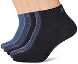 PUMA Unisex Quarter Socken, Marineblau, 39-42 EU