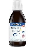 NORSAN Online Premium Omega 3 Fischöl Total Zitrone hochdosiert - 2.000mg Omega 3 pro Portion - Über 4000 Ärzte empfehlen NORSAN Omega 3 Öl - 800 IE Vitamin D3, kein Aufstoßen