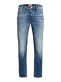 Herren Jack & Jones Comfort Fit Jeans Mike ORIGINAL JOS Mid Waist Reg Basic, Farben:Blau, Größe Jeans:34W / 32L