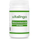 Weizenkeimöl Kapseln - kaltgepresst, hochdosiert - enthält von Natur aus Spermidin, Omega 3, Omega 6, Vitamin A, B, D, K