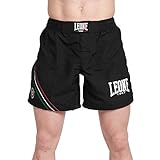 LEONE 1947, Basic MMA Shorts Unisex Erwachsene Schwarz AB958