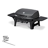 Enders MH-Online Gasgrill URBAN PRO - Set inkl. Fleischthermometer - massiver Gussrost, Gasgrill 2 Brenner Edelstahl - Camping Gasgrill - Camping Grill - Gasgrill Tischgrill, Kleiner Gasgrill Balkon