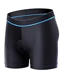 Sportneer Radlerhose Herren Gepolstert Fahrrad Unterhose Fahrradhose Herren Gepolstert Schnelltrockende& Elastische Radhose Herren Gepolstert Gel Kurz–Verbesserte Elastizität und Luftdurchlässigkeit