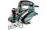 Metabo Hobel HO 26-82 (Hobelbreite 82 mm, Hobeltiefe einstellbar 0-2,6 mm, Softgrip-Oberfläche, 620 W, mit Staubbeutel + Hobelmesser, weiteres Zubehör) 602682000