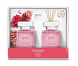 ipuro - Essentials Raumduft LOVELY FLOWERS 2x50ml | Raumerfrischer mit Ylang Ylang, Rose, Maiglöckchen, Vanille & Moschus Duft Aroma | Diffuser mit Stäbchen | Lufterfrischer für die Wohnung