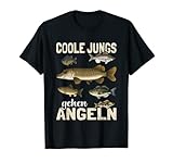 Coole Jungs gehen Angeln lustiges Fische Sportfischer Angler T-Shirt