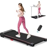 Walking Pad, Laufband für Zuhaus mit LED-Anzeige und Fernbedienung, Treadmill leises 1-6km/h, 2.5 PS bürstenlosem Motor, Fitness, Workout, Heim-Fitnessgerät