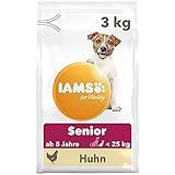 IAMS for Vitality Senior Hundefutter trocken - Trockenfutter für ältere Hunde ab 8 Jahre, geeignet für kleine und mittelgroße Hunde, 3 kg