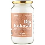 Monte Nativo Kokosöl Bio (1000ml Glas) | Bio Kokosfett | Premium, Nativ und Naturrein, Vegan, 1 Kaltpressung, Rohkostqualität | Zum Kochen und Backen | Als Naturkosmetik | Für Hunde & Katzen