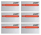 LAMY T10 Tintenpatronen Blau (6 Päckchen, Rot)