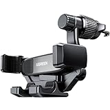 UGREEN Auto Handyhalterung 360° Drehbar Handy Halterung PKW Lüftung mit Schwerkraftsystem und Metallischen Hakenclip für Navigation Kompatibel mit 16 15 14 13 12Pro Max, Galaxy 23 Ultra usw.