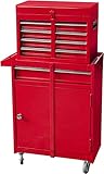 BIG RED Werkzeugkoffer mit Schrank, Metall, Rot/Ausflug, einfarbig (Getaway Solids)