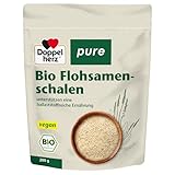 Doppelherz pure Bio Flohsamenschalen – geschmacksneutral – zur Unterstützung einer natürlichen Verdauung und der Darmgesundheit – 200 g