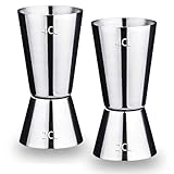 Orapink Cocktail Messbecher Set - 2er Pack, 2cl & 4cl Dual Spirit Measure Cup - Cocktail Messbecher - Edelstahl Barmaß für perfekte Cocktails - Präzise Skala für Bars und Zuhause