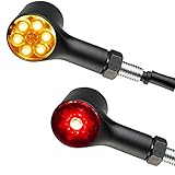 ToXx LED Mini Rücklicht Bremslicht Blinker Bull schwarz getönt e-geprüft Motorrad Quad Roller