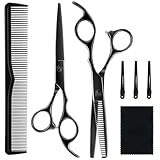 Haarschere Friseurschere Professioneller Edelstahl Haarschneide Set Friseursalon Zu Hause Friseurschere Set Haarschneideschere Set Geeignet für Damen Herren Kinder Haustiere