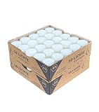 Horeca Candles - Theelichter Transparente Hülle - 8 Stunden Brenndauer - Weiß - 100 Stück Klar Teekerzen - Ohne Duft - Kerzen in Durchsichtigem Behälter