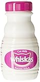 WHISKAS Gourmet Milchflaschen für Katzen und Kätzchen — mit Vitaminen und Kalzium — 5 Stück (3 x 200 ml)