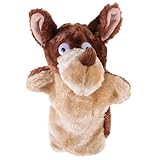 GLSTOY Handpuppen Tierhandpuppen Wolf üschtiere Für Kuschelige üße Tierhandpuppe Für Rollenspiele Geschichtenerzählen Und Vorschulbildung Ideal Als Für Jungen Und