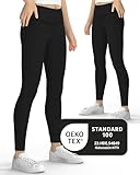 MEDOLY Kinder Thermo Leggings (2er Pack) für Mädchen & Jungen, gefüttert, Herbst Winter