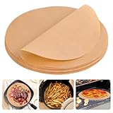 150 Stück Backpapier Rund, Runde Antihaft-Backpapier Ø 28cm, Rundes BBQ Papier Hitzebeständig, Dauerbackfolie Rund für Kuchen, BBQ, Backen, Hamburger, Dessert, Pfanne, Luftfritteuse