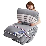 Quilt, Thick and Warm Duvet in Winter, Microfibre Filled, Fluffy Soft, Machine Washable (A,200 * 230cm/2.5kg)