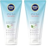 NIVEA SUN After Sun Sensitiv SOS Creme-Gel (175 ml), kühlendes After Sun Gel mit hautberuhigender Wirkung, Hautgel mit Bio-Aloe Vera und Antioxidans für sensible Haut (Packung mit 2)