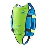 AQUASPHERE Schwimmweste |Schwimmweste für Babys und Kinder, Jungen und Mädchen mit verstellbaren Schnallen & verstellbaren Sicherheitsgurten, Grün, L (3-6Y)