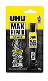 UHU Max Repair POWER, Extra starker Reparaturkleber für 1001 Reparaturen, Transparent, 20 g