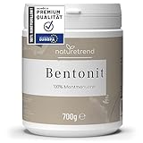 naturetrend Bentonit Pulver Montmorillonit Pulver 700g – Naturrein in Premium-Qualität – Extra fein gemahlen, Ohne Zusätze, Reine & naturbelassene Tonerde