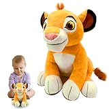 Löwe Simba Kuscheltier, 28CM König der Löwen Plush, Lion King Simba Plüschtier, Simba Cartoon Plüsch, Löwen Stofftier, Simba Flüschfigur für Kinder Fans Geburtstag Weihnachten Geschenke