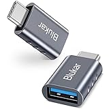 Blukar USB C auf USB 3.0 Adapter, [2 Stück] Typ C Ladegerät Handy OTG Adapter, Thunderbolt 3 to USB 3.1, Kompatibel mit iPhone 16/15/14/13, iPad, Galaxy usw.