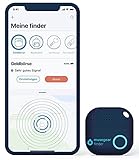 musegear Schlüsselfinder mit Bluetooth App aus Deutschland I Maximaler Datenschutz | dunkelblau 1er Pack I GPS Ortung/Kopplung I Schlüssel Finden