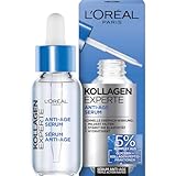 L’Oréal Paris Anti-Age Serum, Milderung von Falten, Feuchtigkeitsspendendes Anti-Aging Serum mit Glycerin und Vitamin C, Kollagen Experte, 30 ml