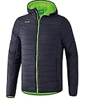 Erima Herren Steppjacke Dunkelgrau/Green Gecko L