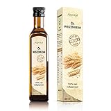 Weizenkeimöl 100 % rein kaltgepresst 250 ml - vegan - reichhaltig an Vitamin E und Spermidin