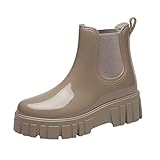 Generisch Mädchen Stiefel Ankle Boots Damen Mit Absatz: Winter Wasserdicht Spitz Sexy Ankle Boots Biker Boots Weite H Elegant Warme Damen Stiefel Winterschuhe Bequem Mode Stiefeletten