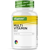 Multivitamin Daily - 450 Tabletten mit Bioaktiv-Formen - 15 Monate Vorrat - Wertvolle Mineralien & alle A-Z Vitamine - Vegan