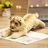 QhBdjx Niedliche Löwe Tiger Leopard Plüschtiere Niedliche Plüsch Kuscheltier Spielzeug Kinder Kinder Junge Geburtstagsdekoration Geschenke 58cm 3