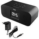 Digitales WLAN Internet Radio XORO HMT 425 mit 2.8' Zoll Farbdisplay, Bluetooth 4.1, Spotify Connect, Podcast, USB Mediaplayer, FM/DAB+ Sendersimulation, Wecker