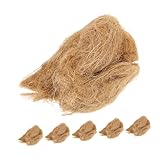 CAXUSD 6St Feuerwerkzeuge Naturjute Campingwerkzeug Outdoor Abenteuerwerkzeug Camping zubehör Camping Feuerwerkzeug Feuerstarterseil Campingzubehör Überlebensvorräte Jute-Seide Khaki