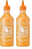 Flying Goose Sriracha Mayoo Sauce - Mayonnaise, leicht scharf, orange Kappe, Würzsauce aus Thailand, 2er Pack (1 x 455 ml)